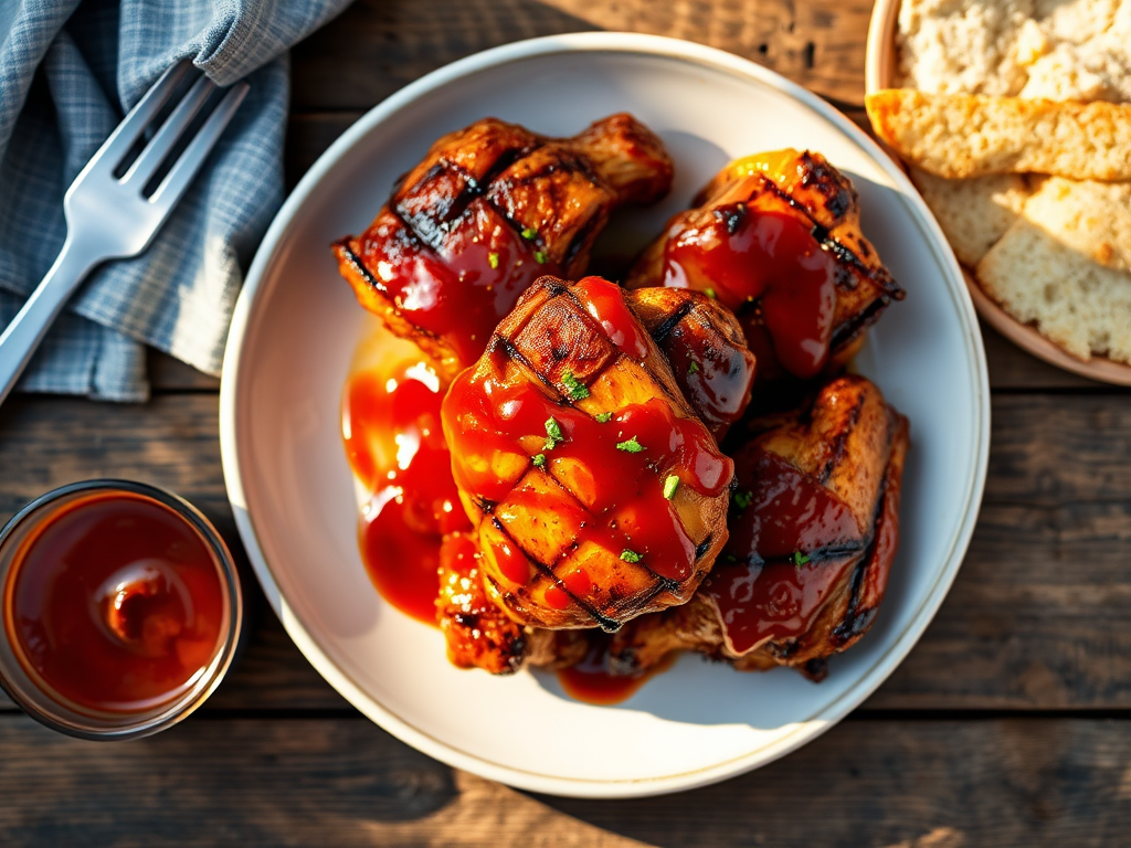 BBQ-курица BBQ-стиль