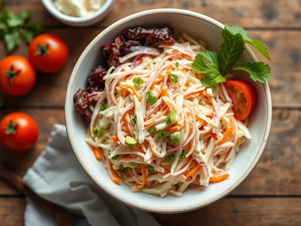 Коулслоу с сырной подачей