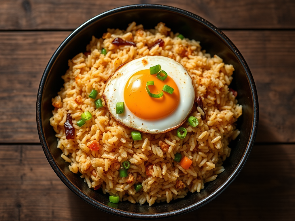 Жареный рис быстрый вариант с овощами