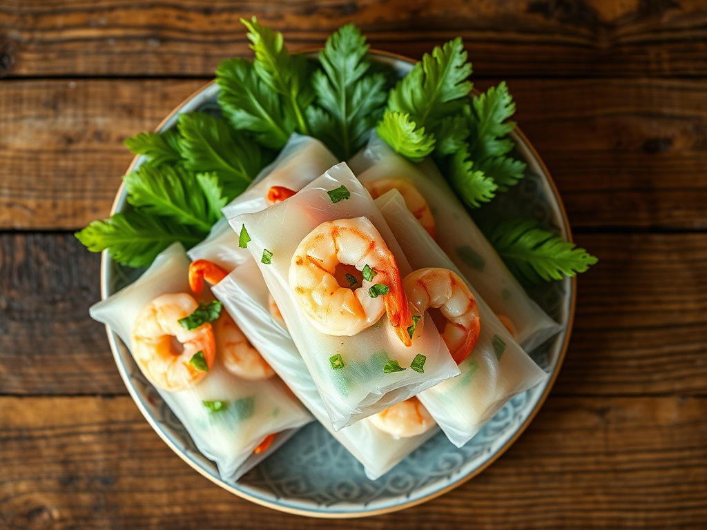 Спринг-роллы в лаваше с пряностями с куриным филе