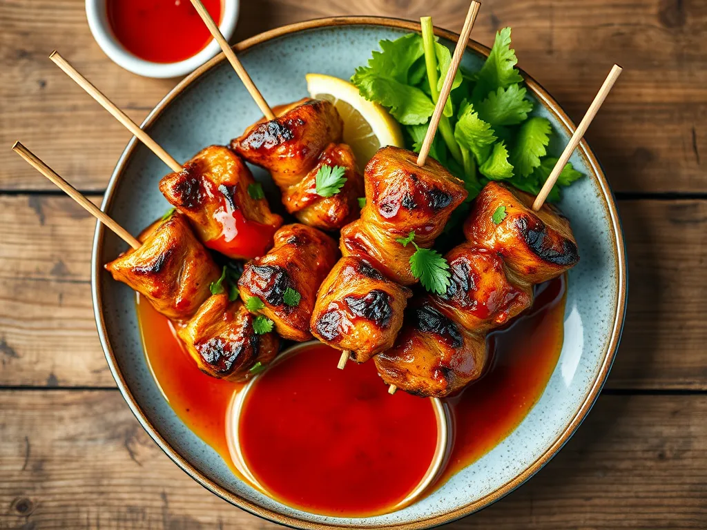 Якитори с лимоном