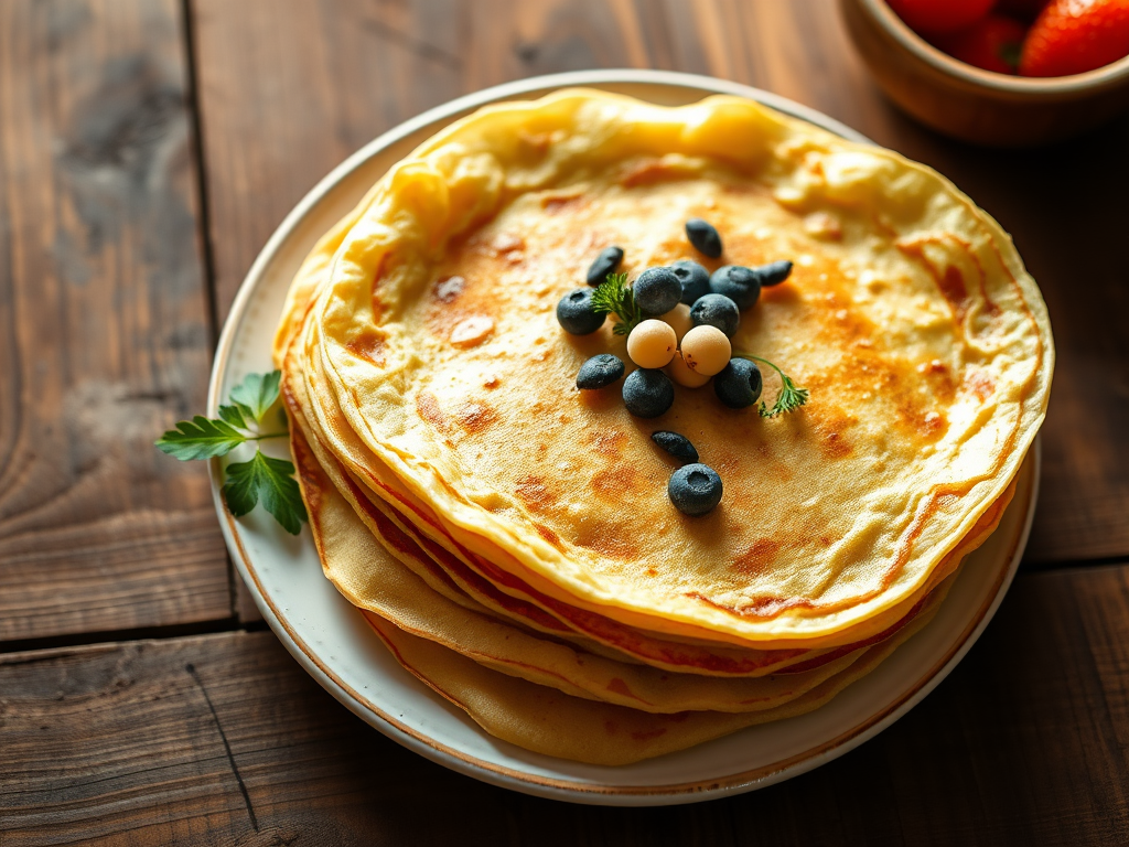 Блины по-домашнему с овощами
