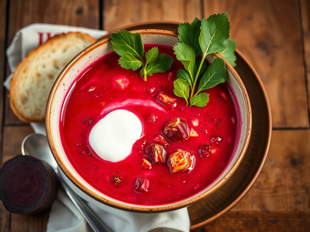 Борщ картофельный вариант с овощами семейная версия