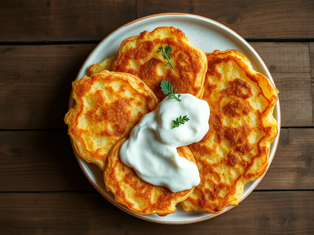 Драники для семьи с беконом
