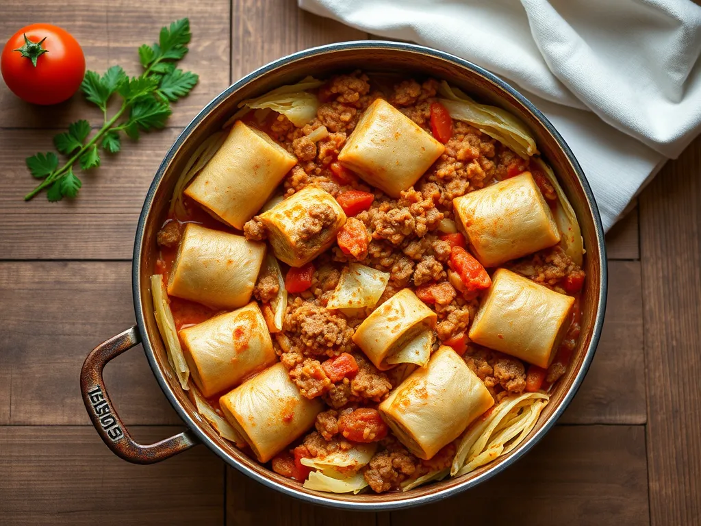 Ленивые голубцы классика с куриным филе