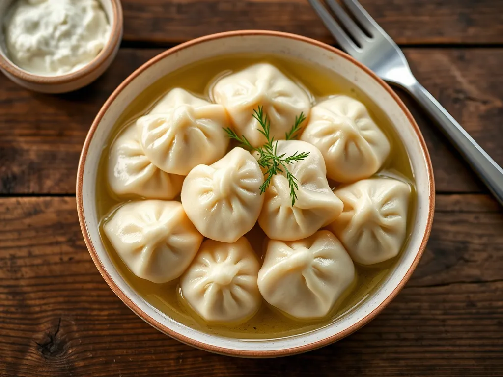 Пельмени в бульоне для семьи