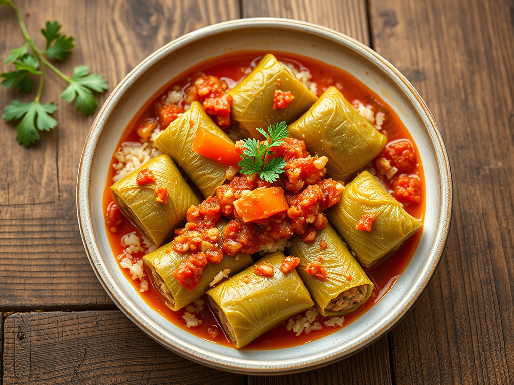 Голубцы по-кавказски быстрый вариант с овощами