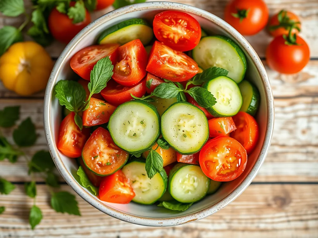 Кавказский салат быстрый вариант с куриным филе