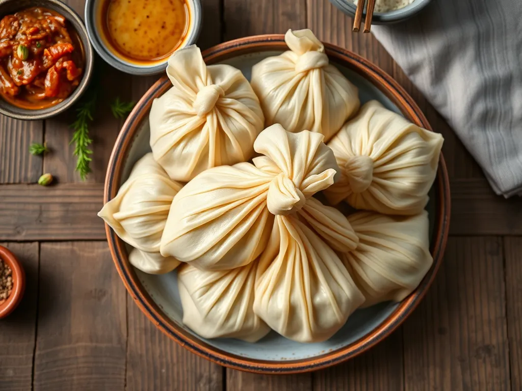 Хинкали упрощённые для семьи с куриным филе