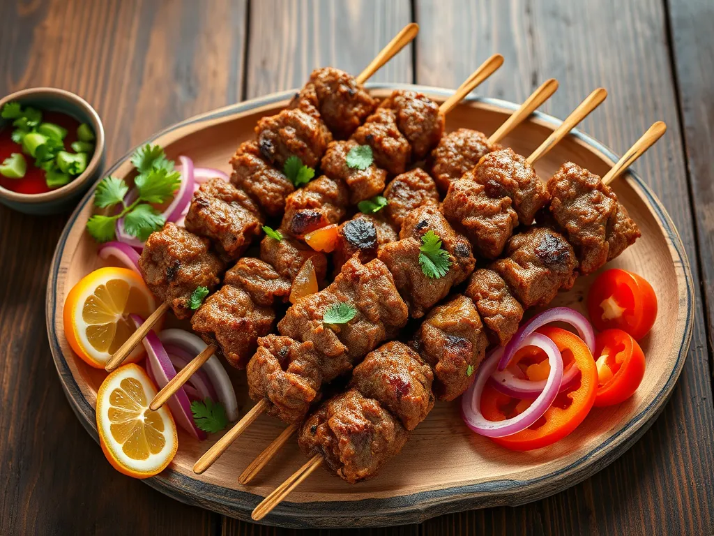 Люля-кебаб быстрый вариант с куриным филе