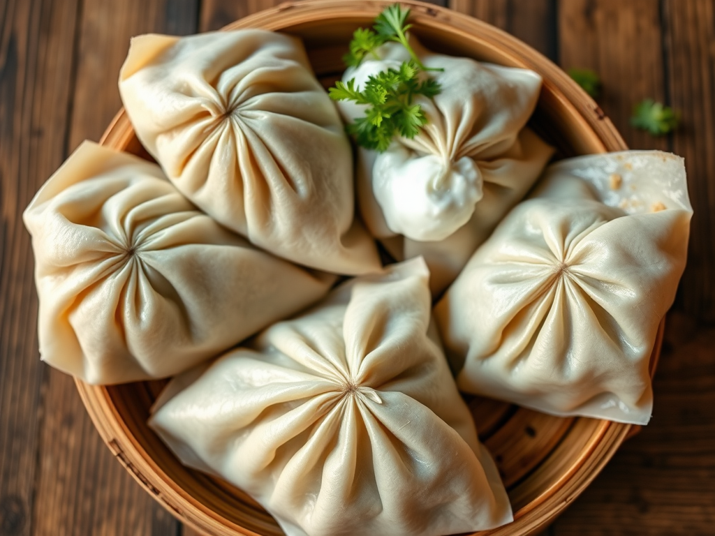 Манты сытная версия с овощами