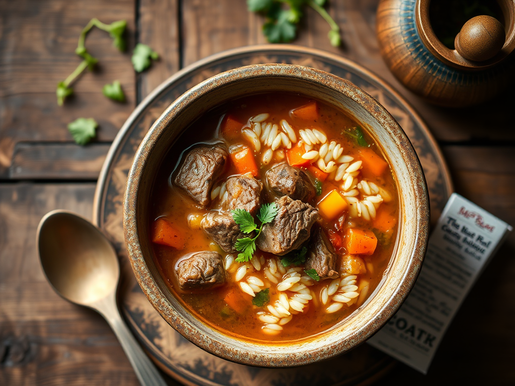 Мастава для семьи с овощами
