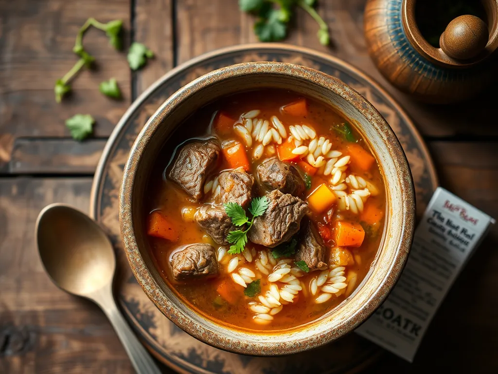 Мастава для семьи с овощами