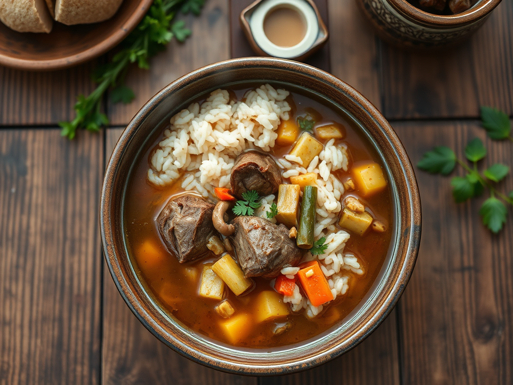 Мастава сытная версия с овощами
