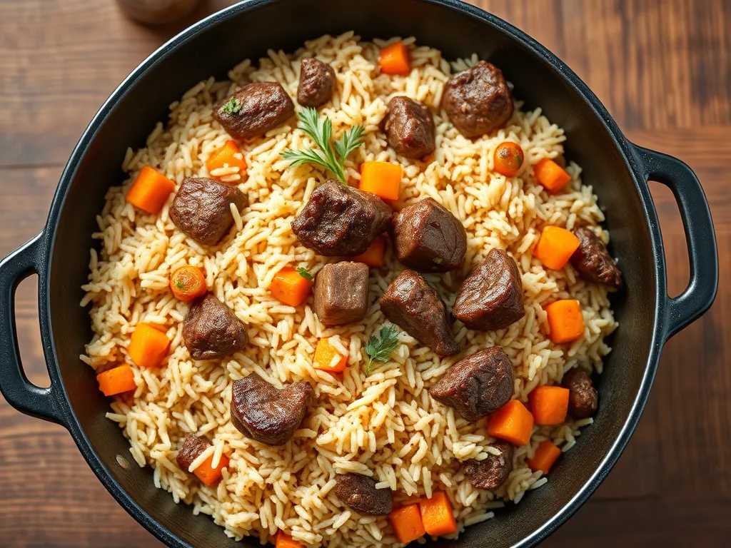 Плов на каждый день с куриным бедром