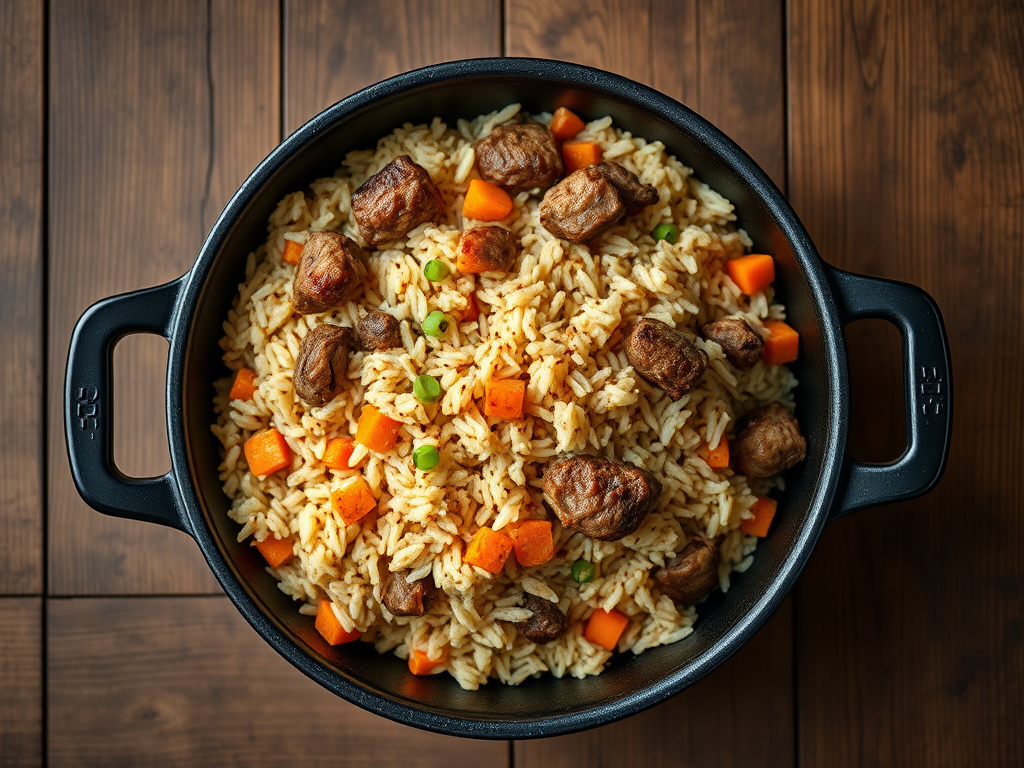 Плов для семьи с овощами