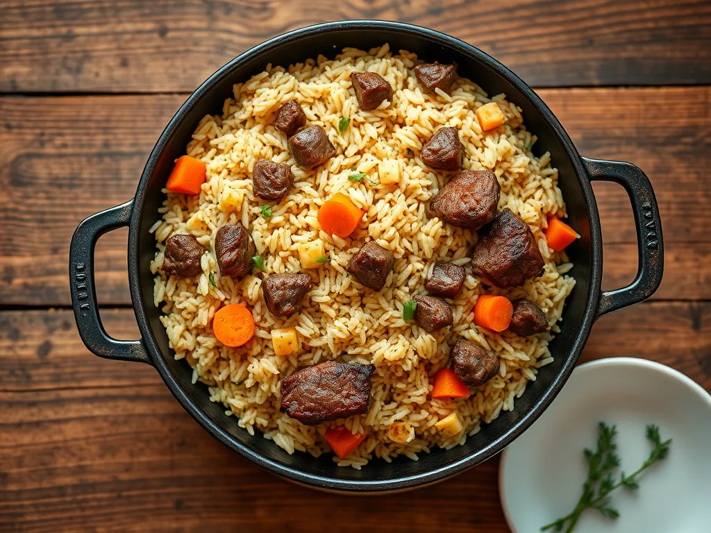 Плов для семьи с свининой