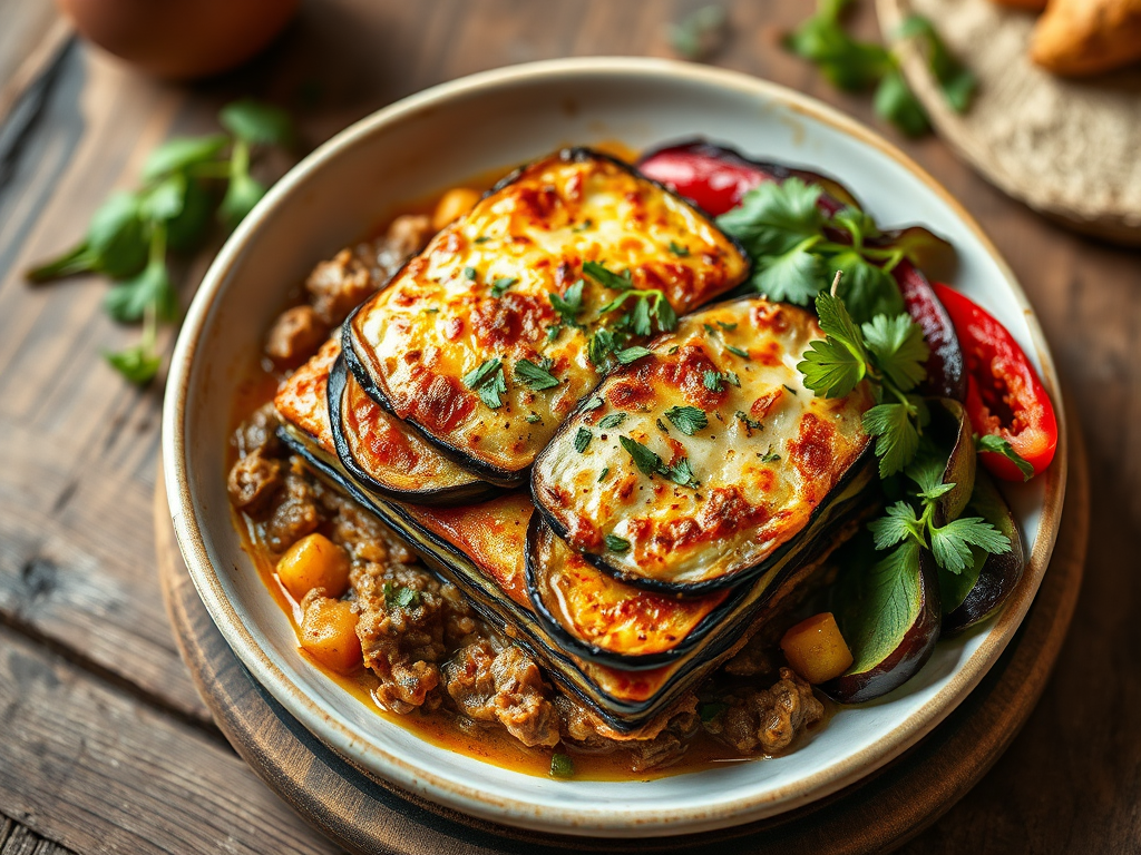 Мусака по-итальянски с говяжьим фаршем