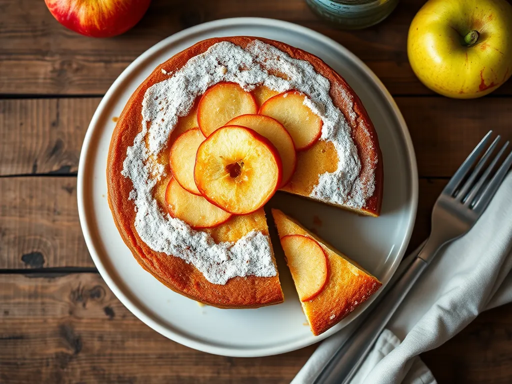 Шарлотка с бананом и мёдом