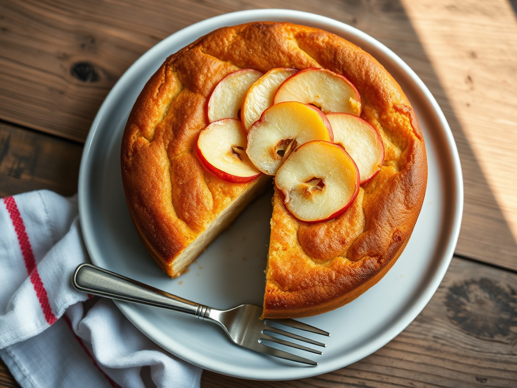 Шарлотка с овсянкой и бананом