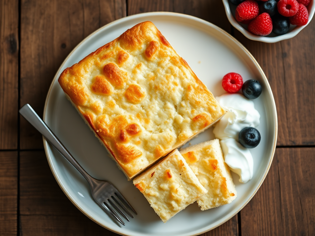 Творожная запеканка с яблоками