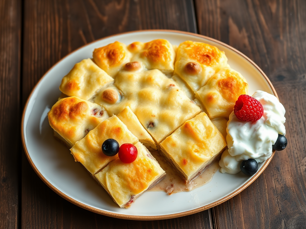 Творожная запеканка с яблоком и шоколадом