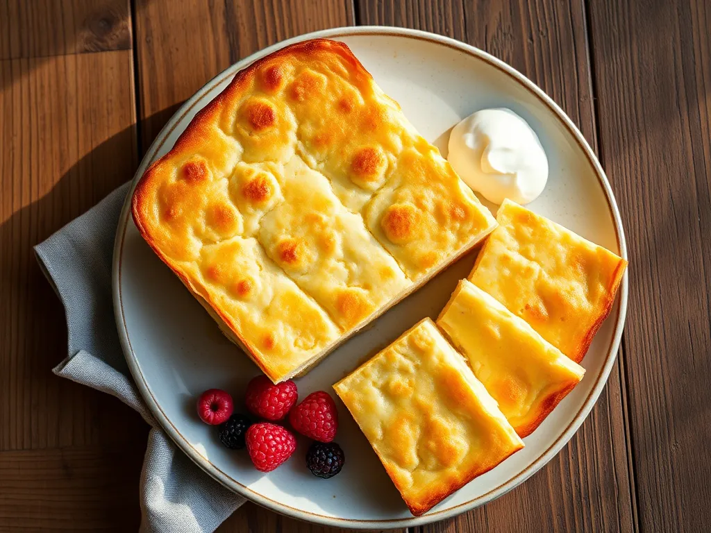 Творожная запеканка с яблоком и гранолой