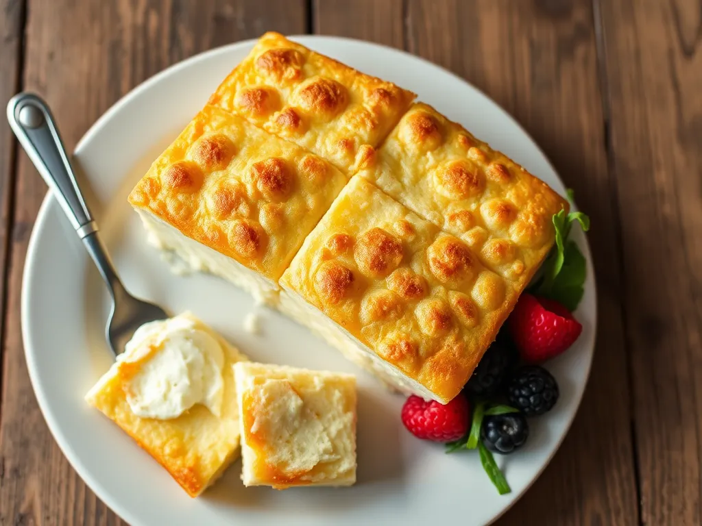 Творожная запеканка с яблоком и лимоном