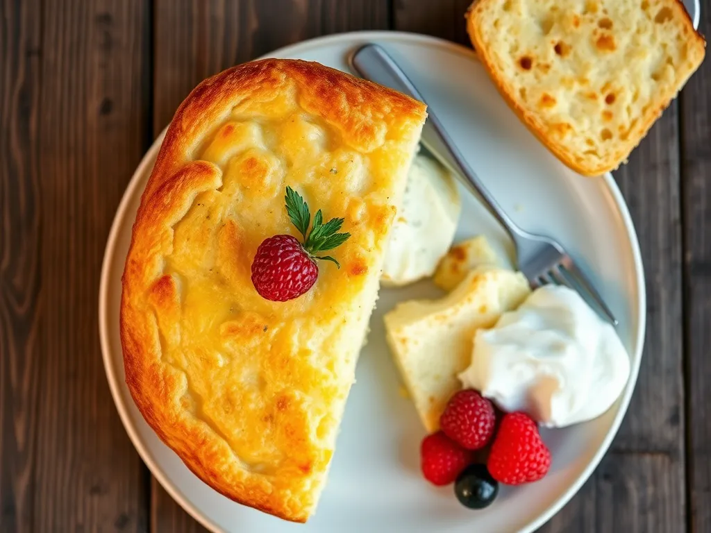 Творожная запеканка с бананом и йогуртом