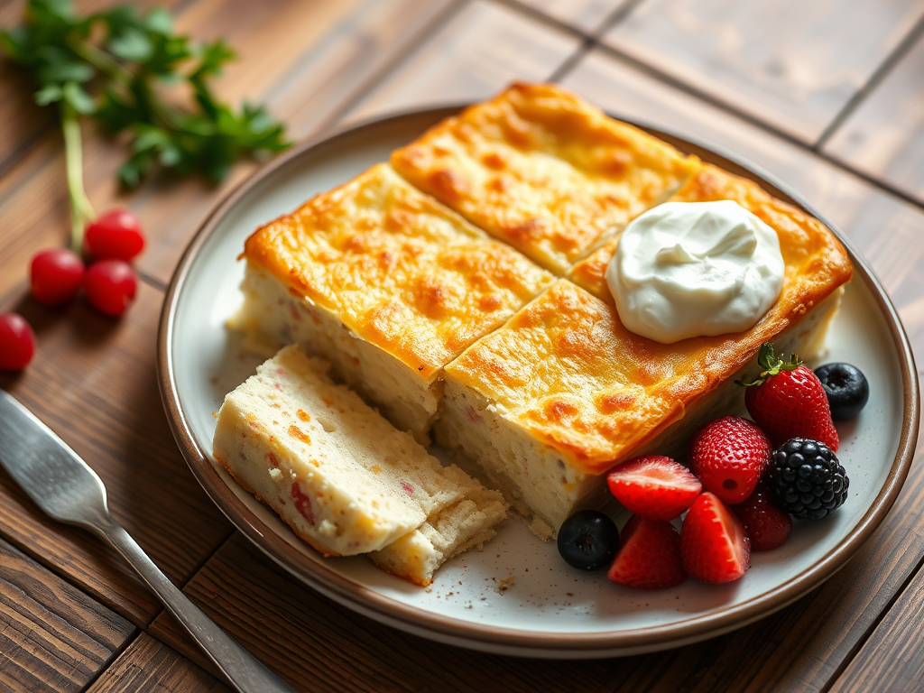 Творожная запеканка с шоколадом и овсянкой