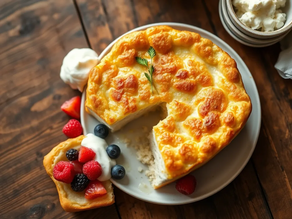 Творожная запеканка с овсянкой и мёдом