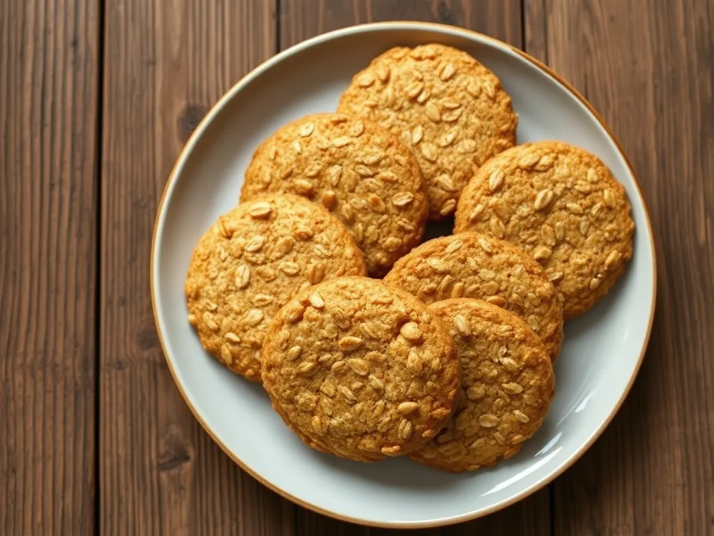 Овсяное печенье с бананом и мёдом