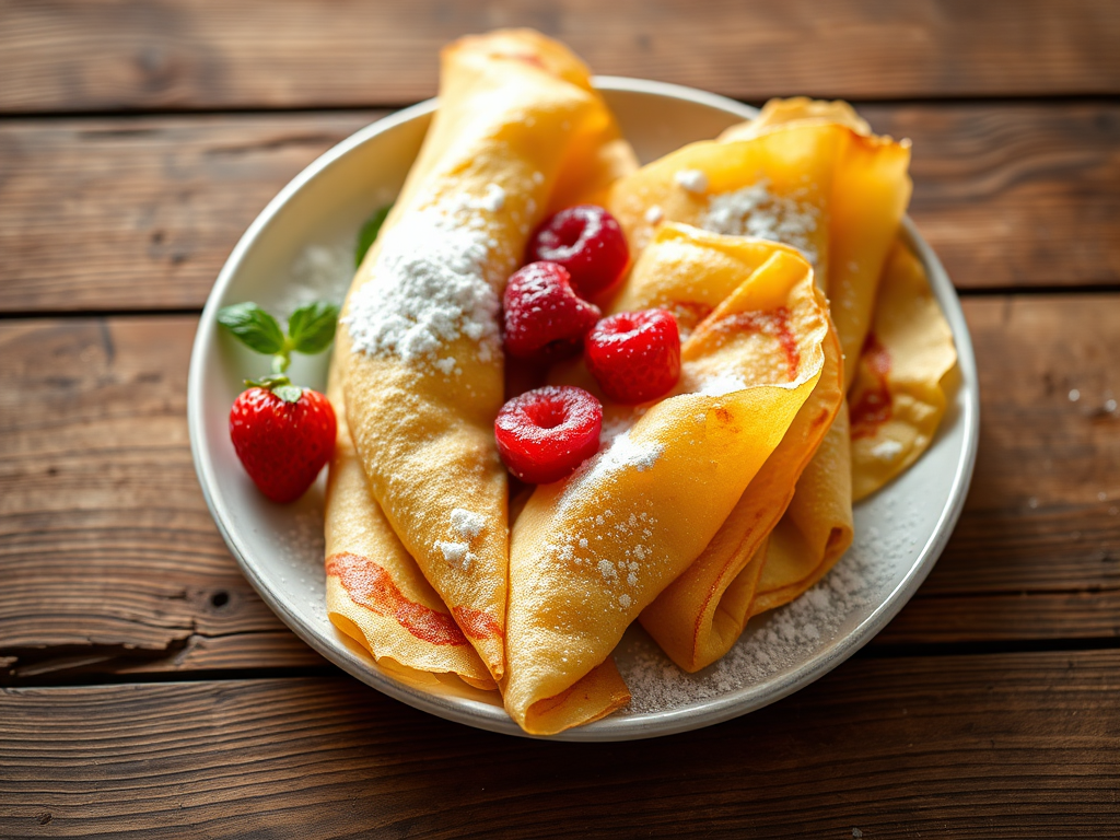 Сладкие блины с овсянкой и мёдом