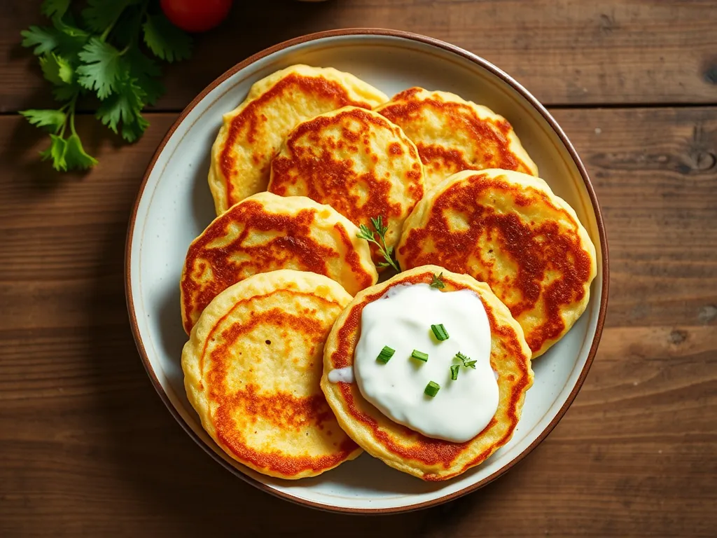 Сладкие сырники с яблоком и творогом