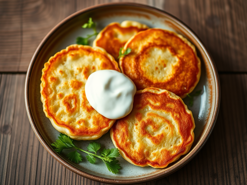Сладкие сырники с шоколадом и мёдом