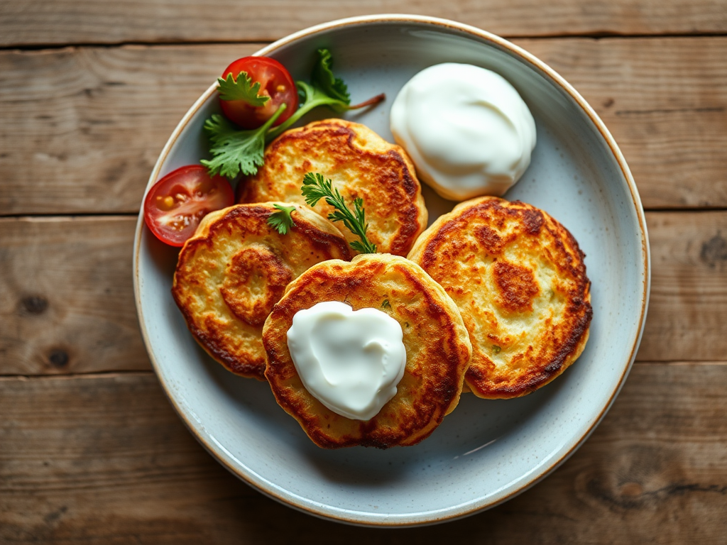 Сладкие сырники с печеньем и мёдом