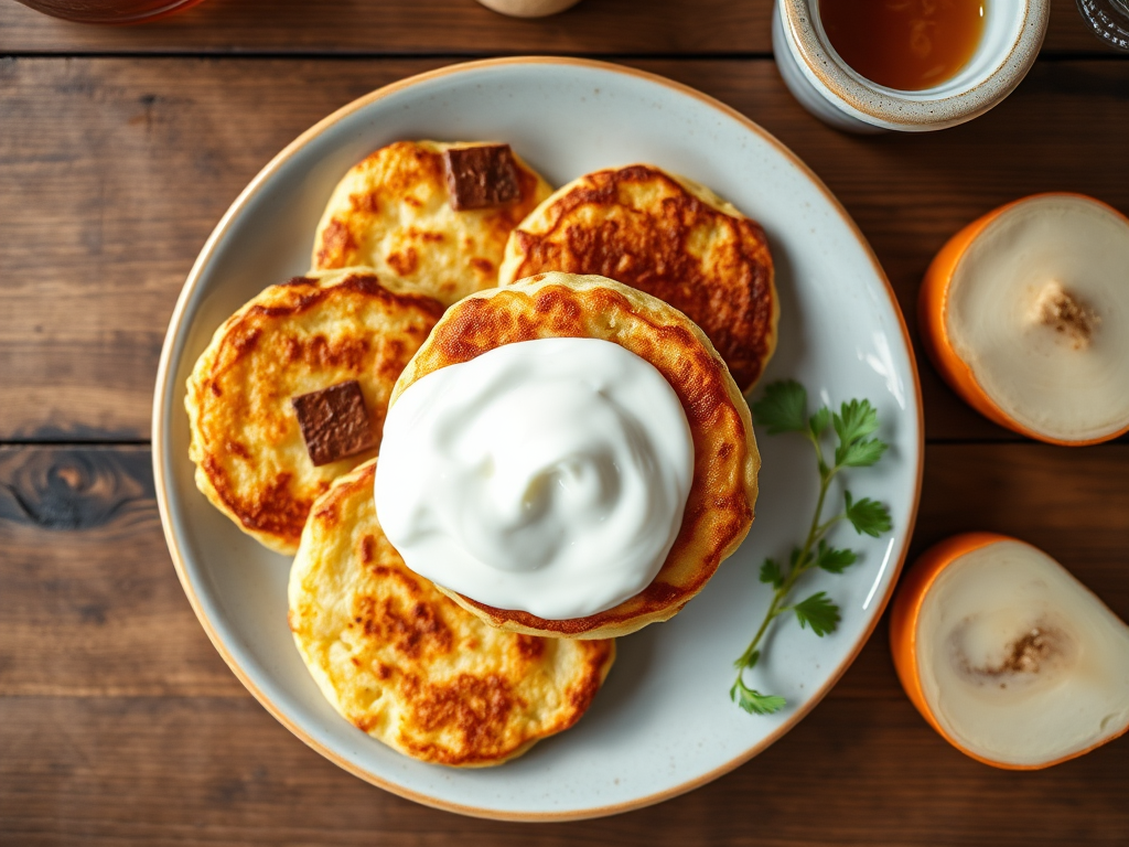 Сладкие сырники с лимоном