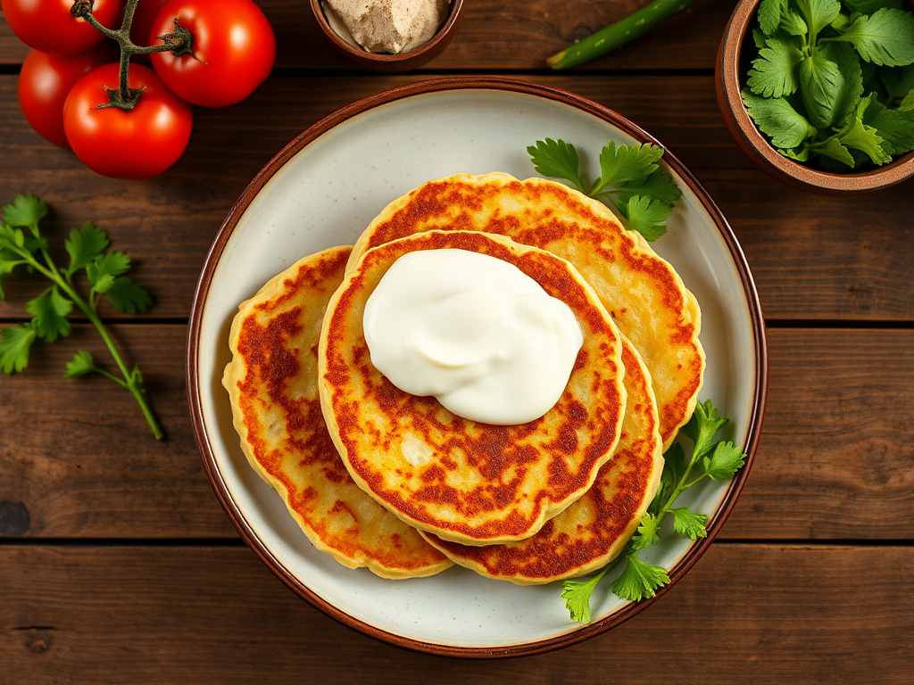 Сладкие сырники с лимоном и йогуртом