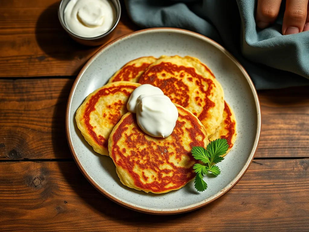 Сладкие сырники молочный с мёдом