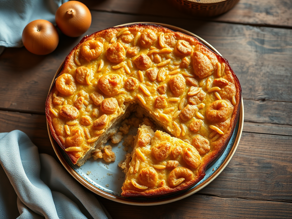 Гречневая запеканка с хрустящей крошкой