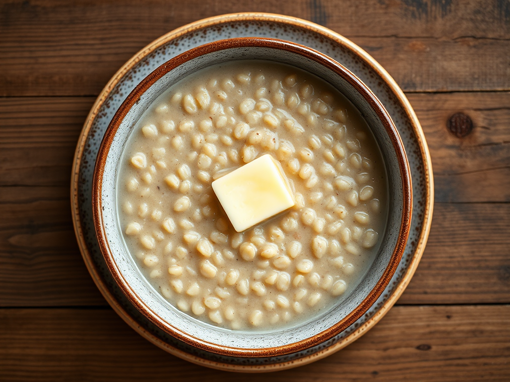 Гречневая каша с гранолой и мёдом