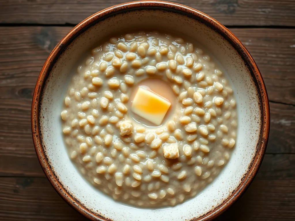 Гречневая каша на молоке с маслом