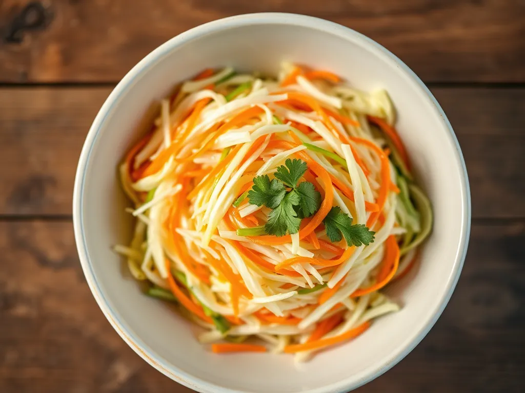 Капустный салат с огурцом