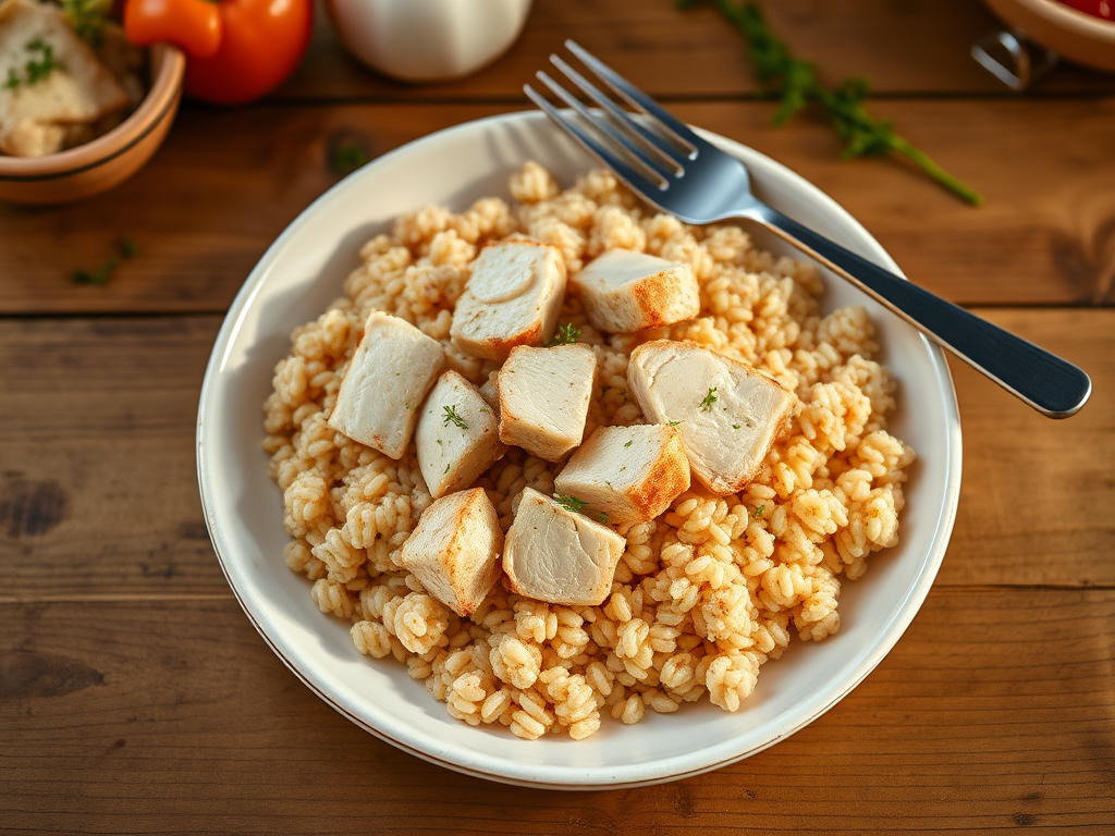 Курица с гречкой с капустой