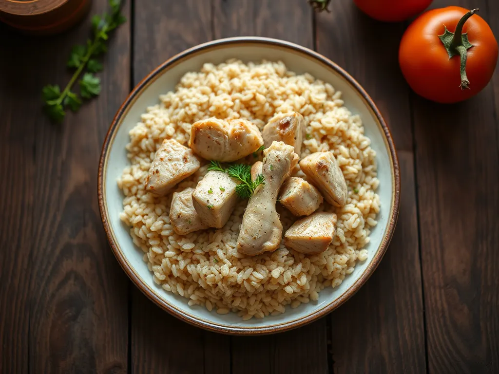 Курица с гречкой с сыром
