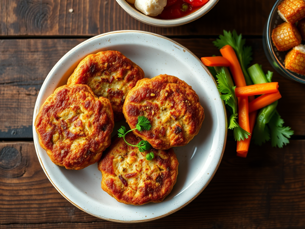 Куриные котлеты с укропом