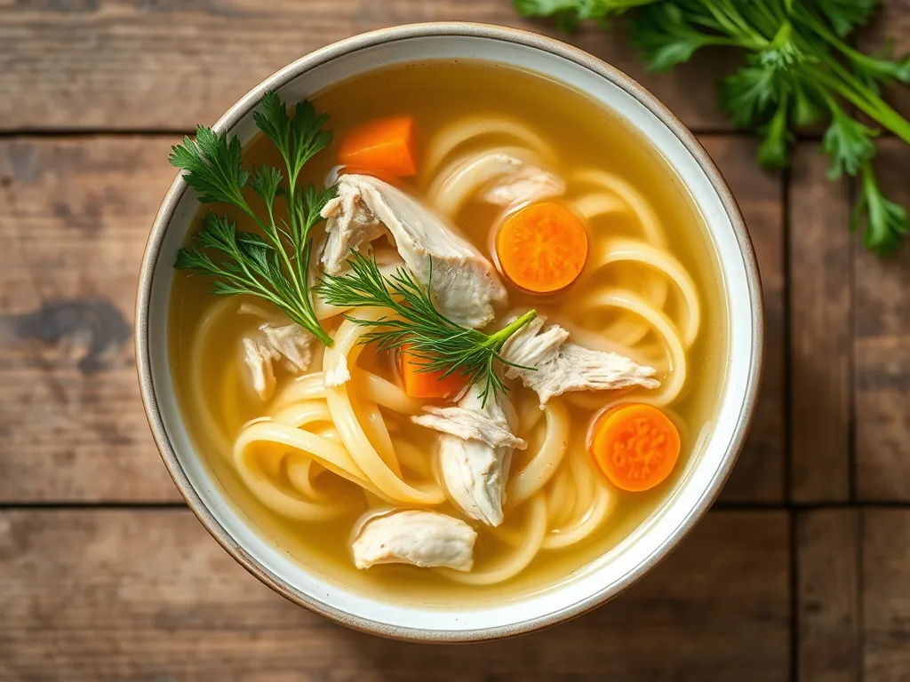 Куриный суп с лапшой с капустой