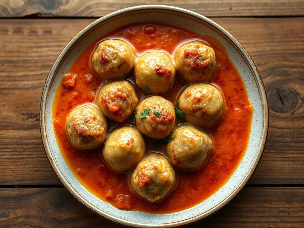 Детские куриные тефтельки со сметаной