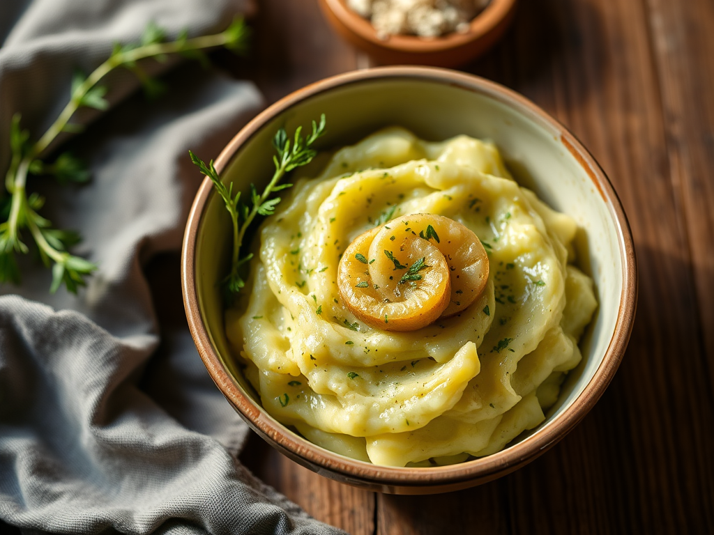 Картофельное пюре с зеленью