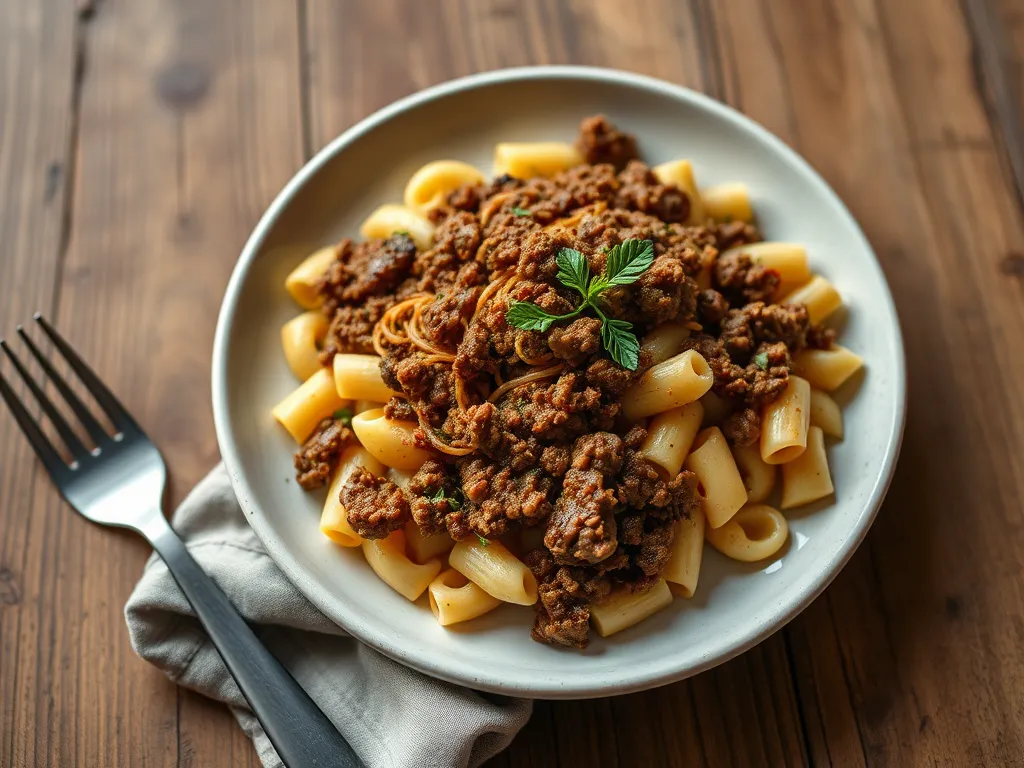 Паста по-флотски с сыром